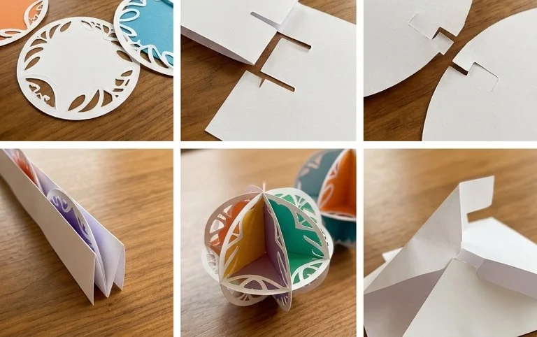 Triskele Paper Globes | Stunning handmade 3D Ornaments - Hattifant